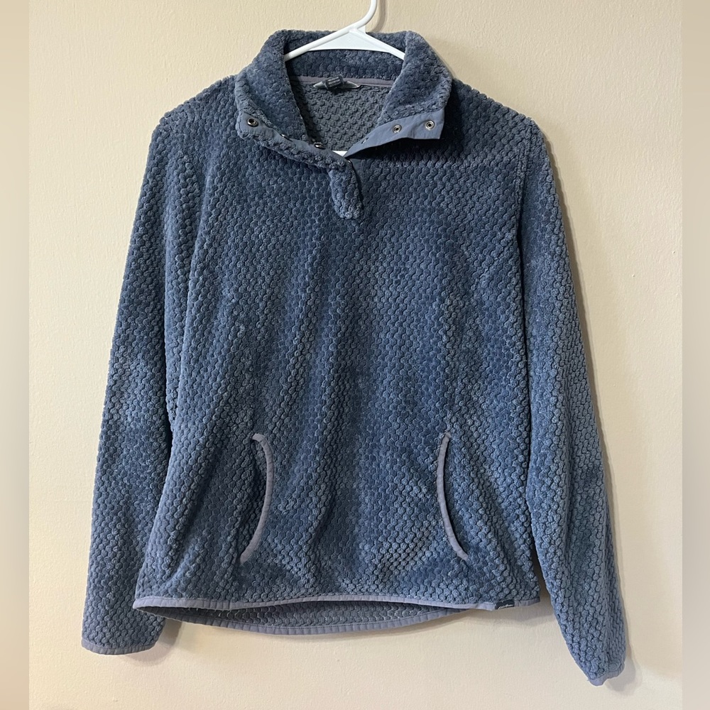 Eddie Bauer Blue Button Up Pullover Size Small